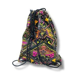 H&M Coachella Festival Bag Drawstring Fabric Backpack